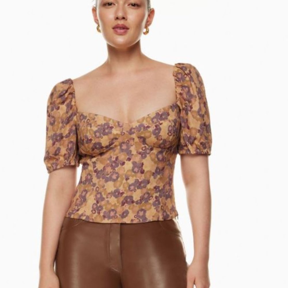 Aritzia Wilfred Novella Short sleeve Blouse